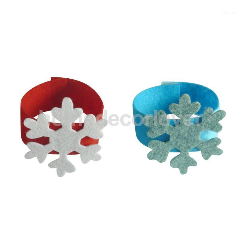 

4pcs Tissue Ring Snowflake Napkin Buckle Home Hotel Wedding Xmas Decor 2 Colors1