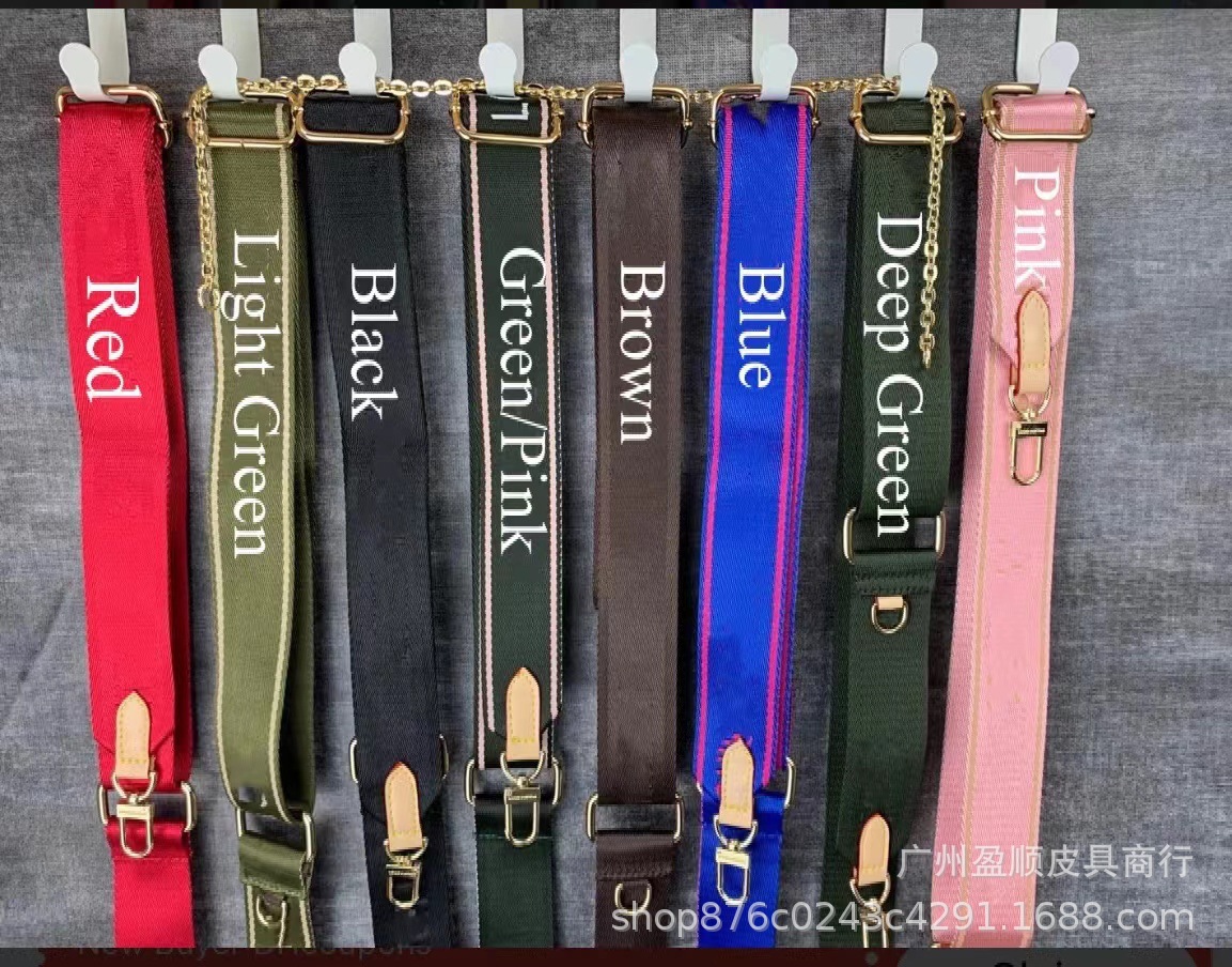 

Sale 6 Colors Shoulder Straps For 3 Piece Set Bags Women Crossbody Bag Canvas Bag Parts Strap Pink Blak Green Blue #44823