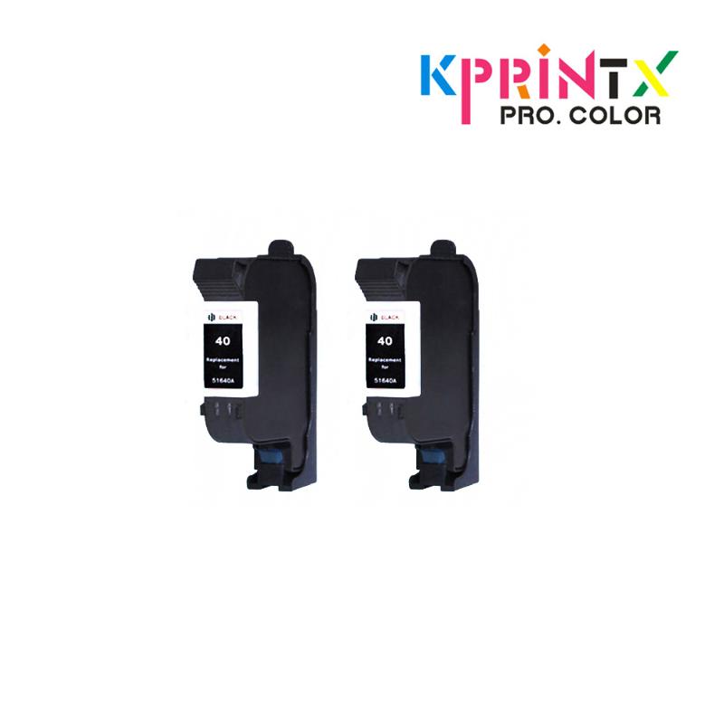 

2x replacement ink cartridges compatible for 40 40 51640a 51640 Designjet Series 230 250c 330 350c 430 450c 455ca 488ca 650c