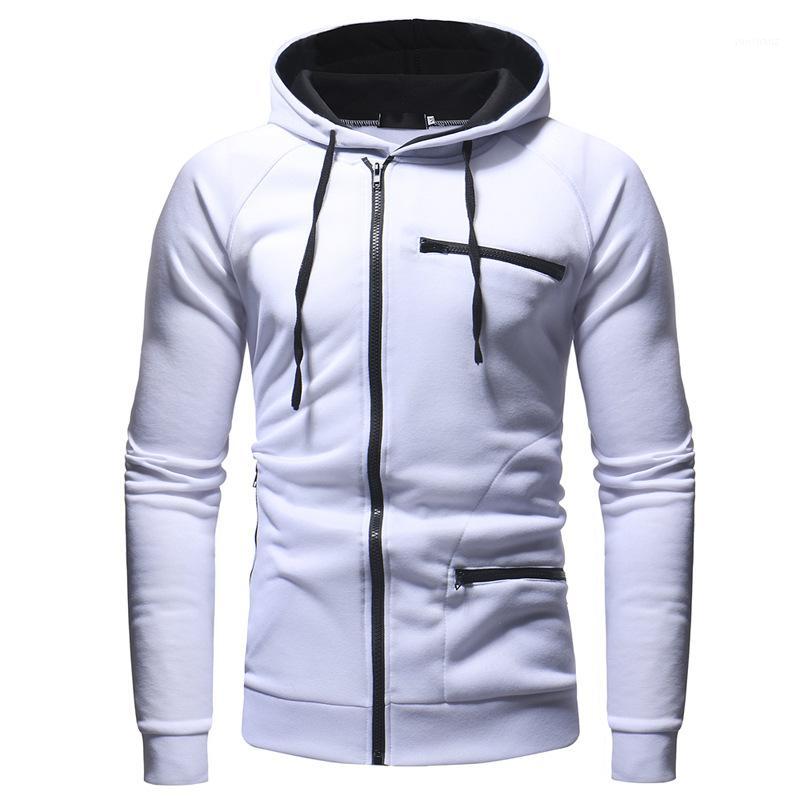 

New Hoodie Men 2020 Spring Casual Solid Long Sleeve Mens Hoodies Sweatshirts Slim Zipper Hoody Sweatshirt Men Hooded Streetwear01