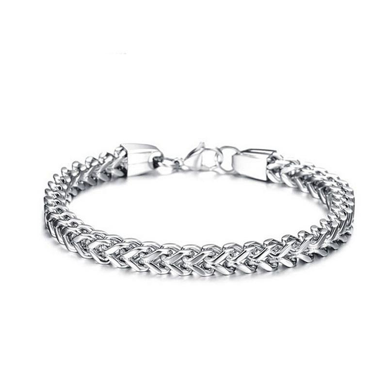 

men bracelet stainless steel charm gold bracelet Steel Friendship bracelets for man rock chain on hand gifts male accessories