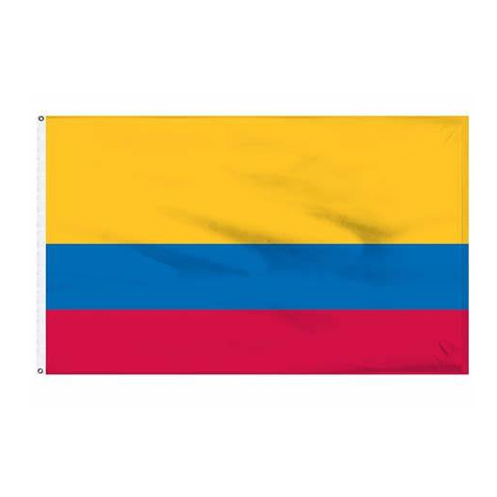 

Colombia Country National Flags 3'X5'ft 100D Polyester Outdoor Hot Sales High Quality With Two Brass Grommets