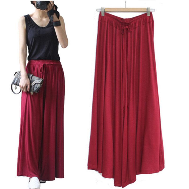 

Modal loose Bloomers wide leg culottes big swing dance yoga pants forFitness Running yoga Harem Trousers mallas mujer deportivas, Black