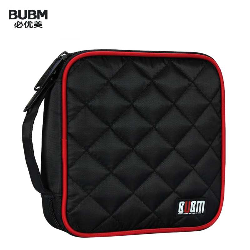 

BUBM Padded 32 pcs CD DVD Carrying Case Capacity Disc Storage Organizer Travel Bag Car House CD / DVD Protective Wallet