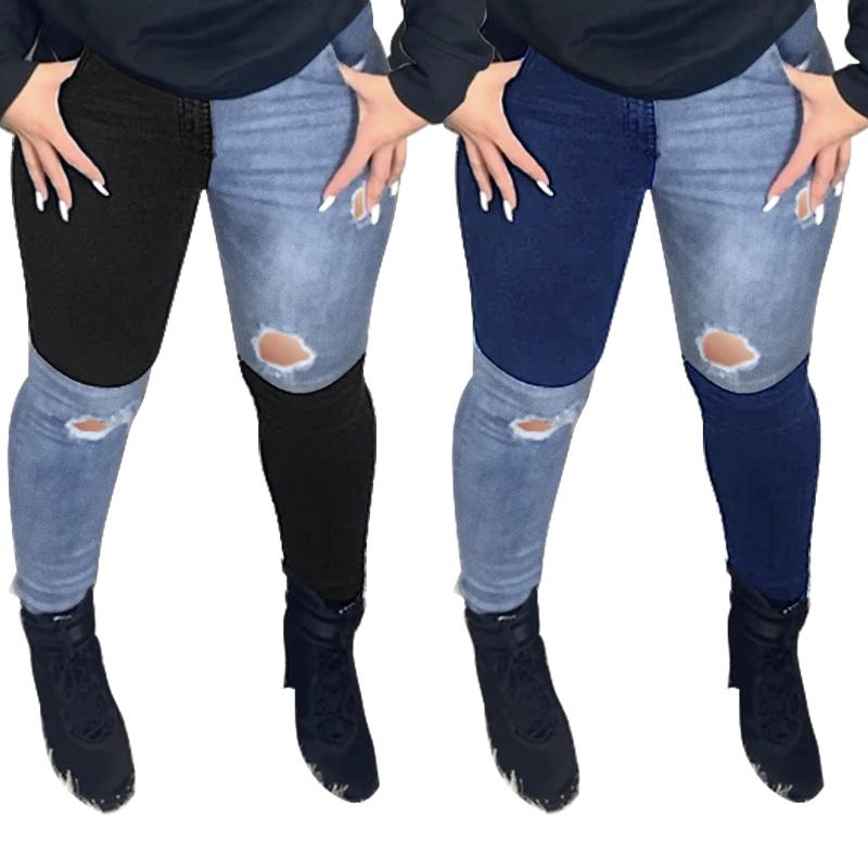 women's denim pant suit