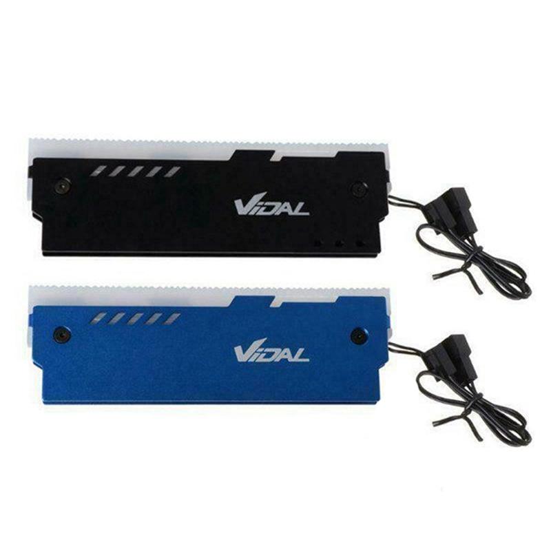 

2PCS Desktop Memory RAM RGB Heatsink Cooler Shell RGB Aluminum Cooling Vest for DIY PC Game DDR DDR3 DDR4