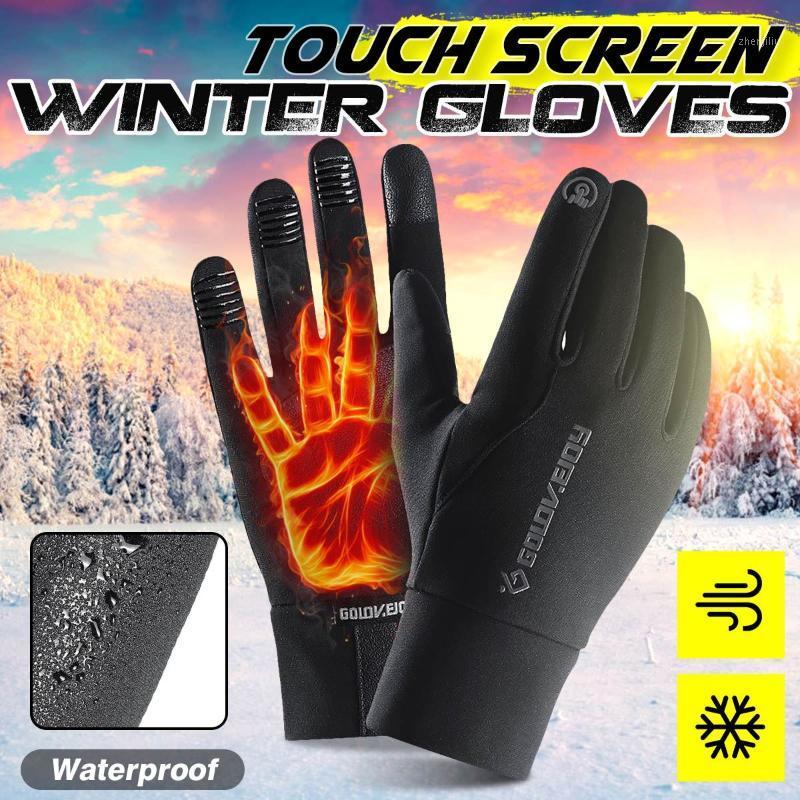 

Ski Gloves Waterproof Fleece Thermal Gloves Snowboard Snowmobile Men Women Winter For Sonwboarding1, As pic