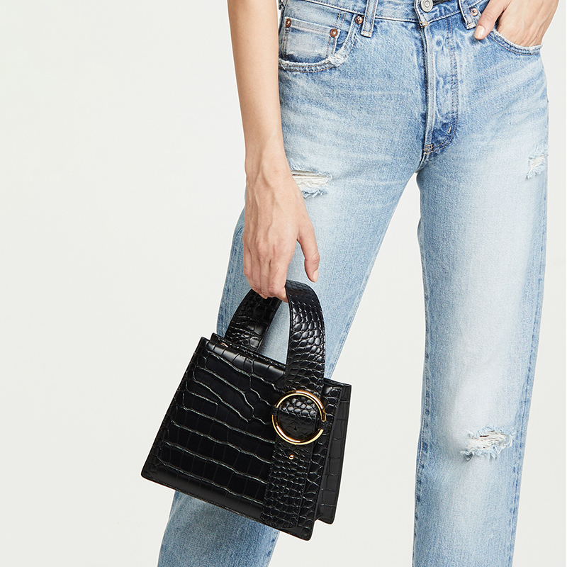 

Mode Chic Women Alligator Pockets Designer of Female Luxury Shoulder Bags From Leather Pu Crossbody Bag Lady Small Square 2020, Kiss