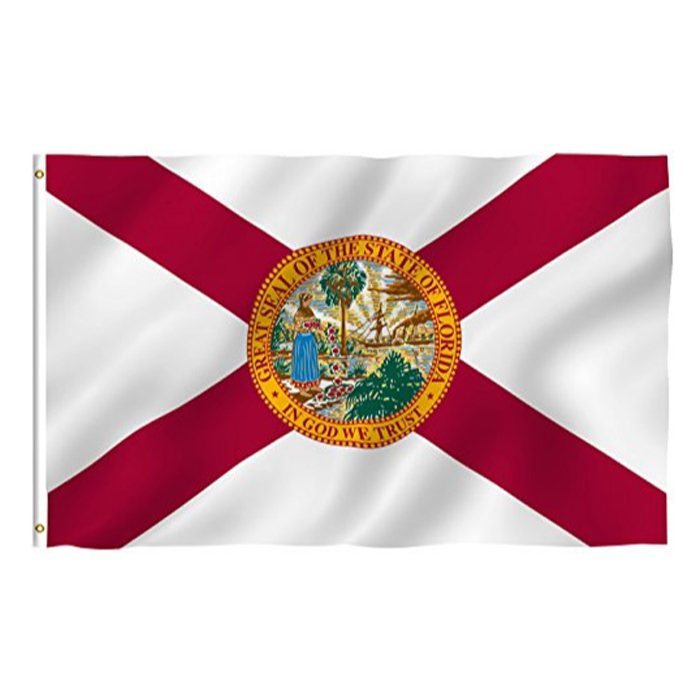 

US America Florida State Flags 3'X5'ft 100D Polyester Outdoor Hot Sales High Quality With Two Brass Grommets