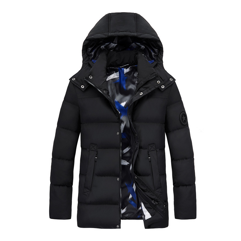 

2020 winter new cotton coat mid-length coat jacket male smart temperature control heating fashion casual hooded cotton coat