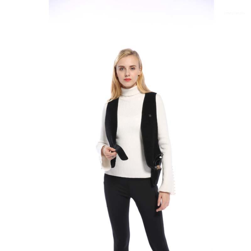 

2020 New women winter jacket heating vest waterproof USB Electric Heated Vest Washable heated jacket women for Outdoor Hiking1, As show
