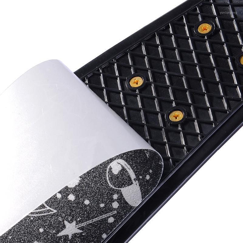 

Professional Skateboard Sticker Solid/Printed Anti-slip Waterproof Adhesive Single Rocker Sandpaper for Penny Board1