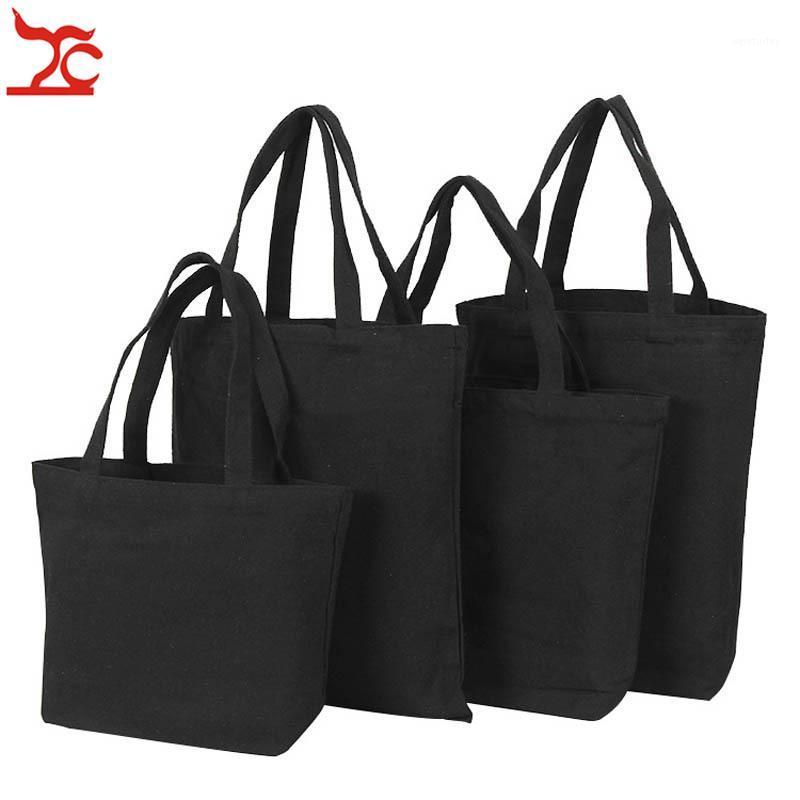 

Unisex Canvas Shopping Bag Casual Handbags White Black Student Book Tote Bag Daily Use Travel Pouch Reusable Cotton Carry1