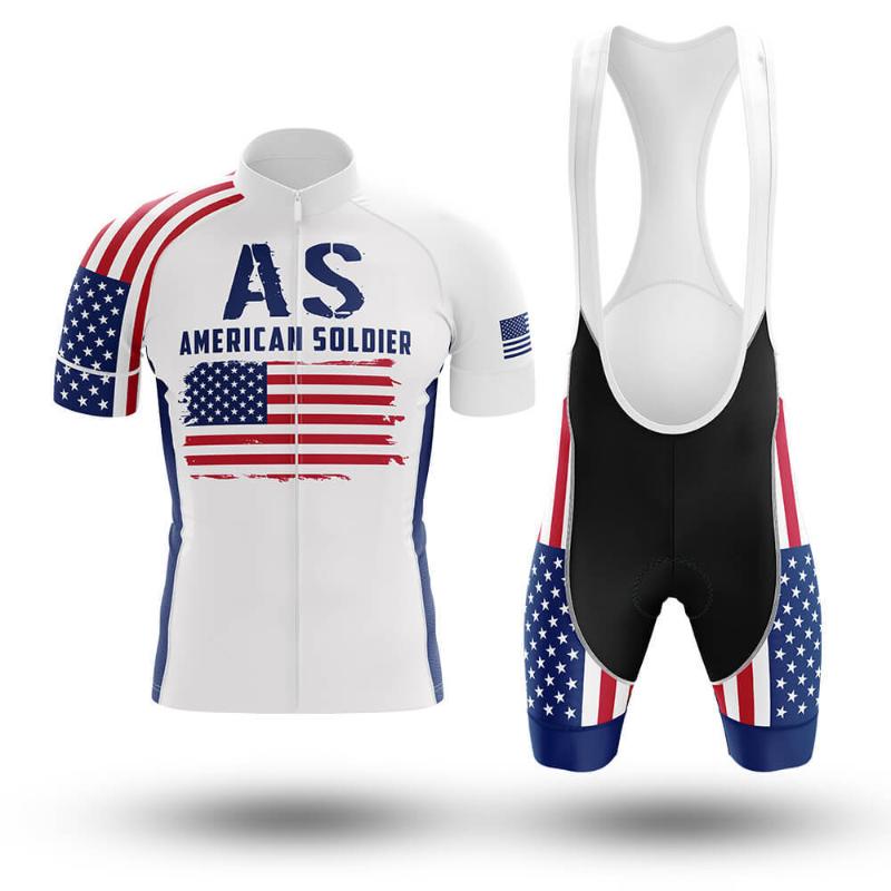 

American Soldier Cycling Sets Summer Cycling Jersey Set Road Bicycle Jerseys MTB Bicycle Wear Breathable Clothing