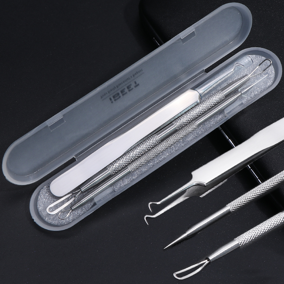 

Stainless Steel Acne Needles Comedones Pimple Blemish Extractor Nose Blackhead Remover Face Skin Pore Cleaning Care Tools LYMP01