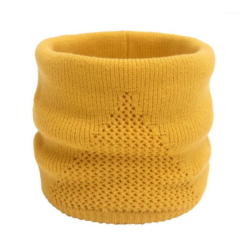 

Scarves Winter Men Women Warm Knitted Ring Thick Elastic Knit Mufflers Children Neck Warmer Boys Girl Plush Scarf Collar1