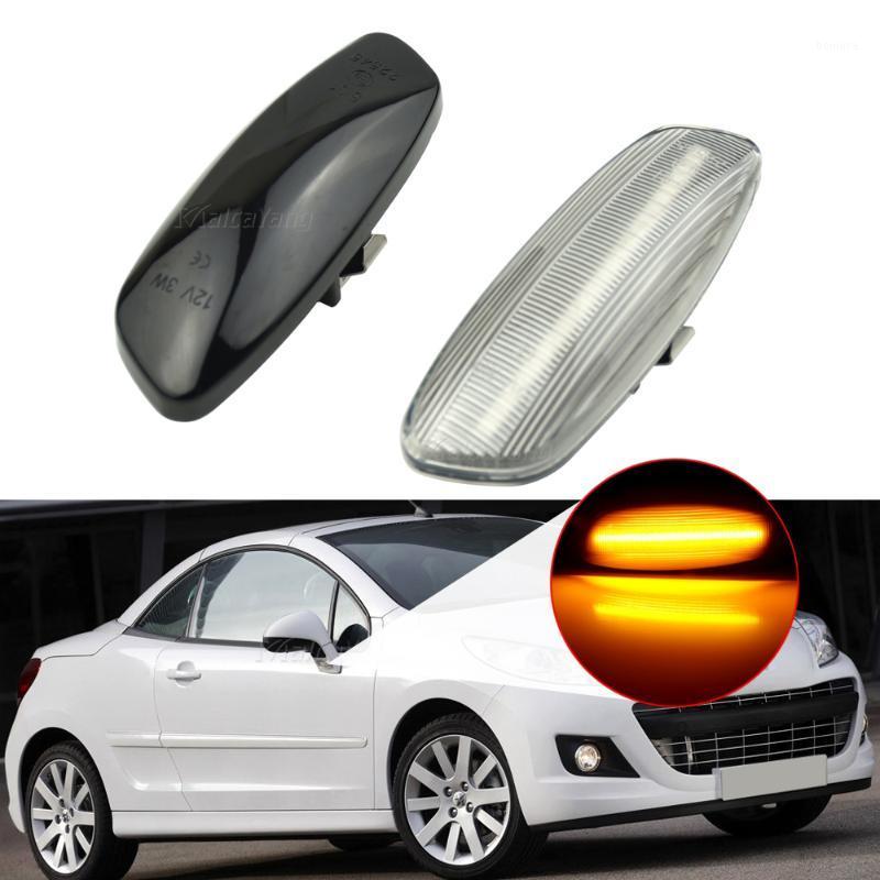 

Side Marker Turn Signal Light For 308 207 3008 5008 RCZ LED Dynamic Sequential Blinker For C4 C3 C5 DS3 DS41, As pic