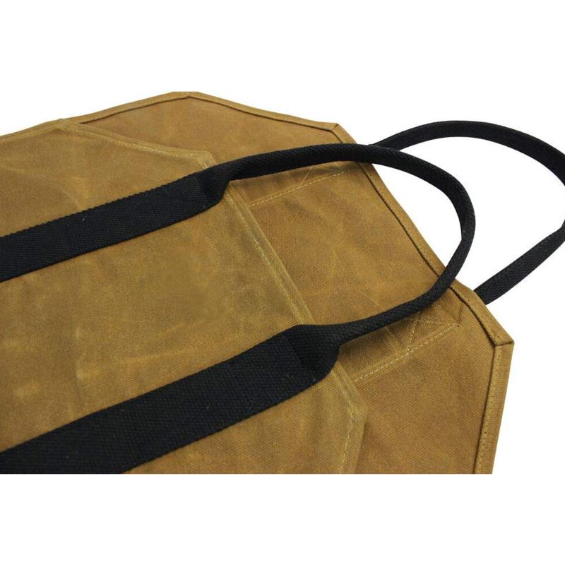 

Firewood Carrier Log Wood Carrying Bag Holder Large Capacity for Fireplace Canvas JA55