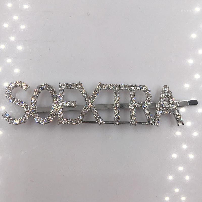 

Hair Clips & Barrettes Shining Letter Hairpins Crystal Shiny Rhinestones Letters Women Styling Tool Hairgrip Diamond Accessories, Golden;silver