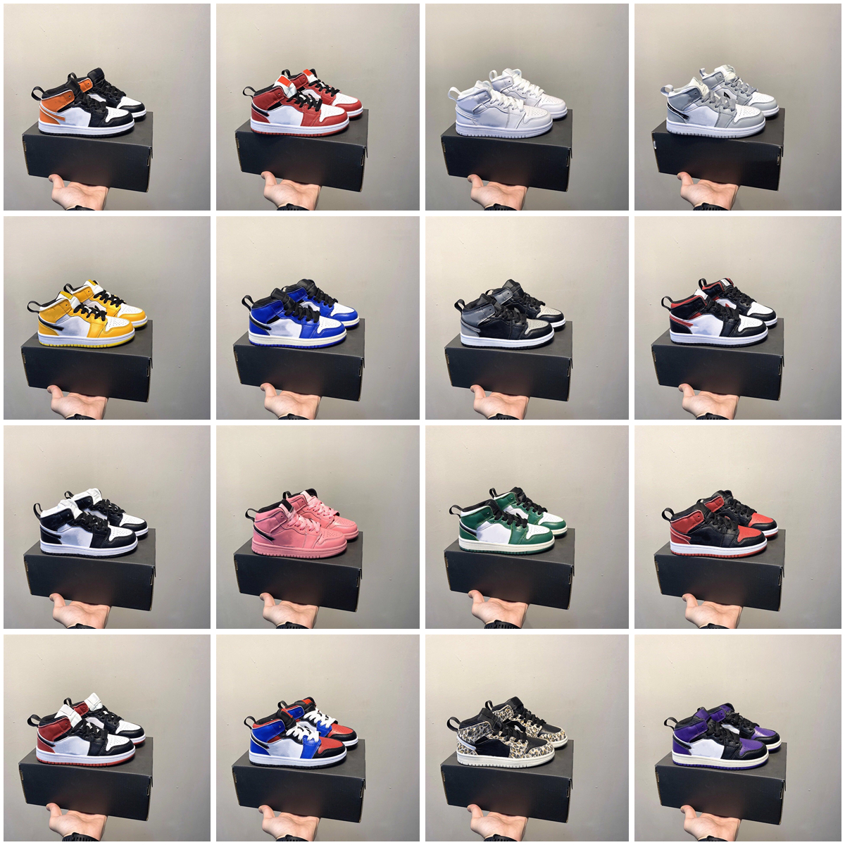 

2022 new black Basketball Shoes Kid Shoes Game Royal Scotts Obsidian Chicago Bred Sneakers Melody Mid Multi-Color Tie-Dye Kids Shoe