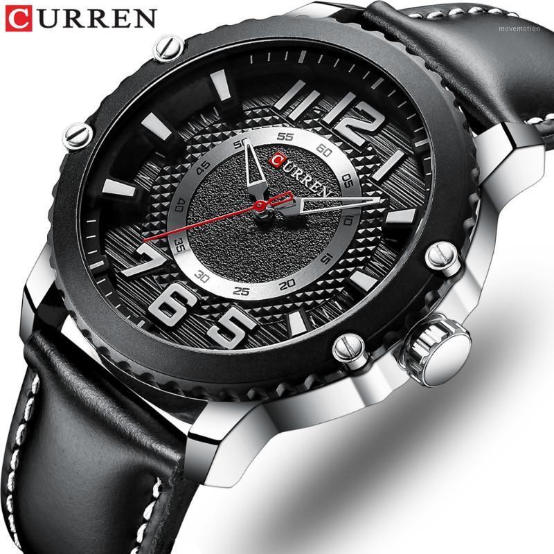 

Sport Chronograph Army Men Watch Top Wristwatch men Leather Quartz CURREN watches Male Relogio Masculino1, Blue silver
