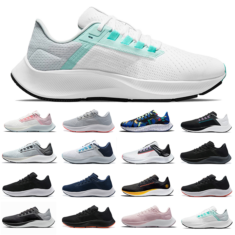 

2022 zoom Pegasus 38 mens running shoes Aurora Green Wolf Grey Triple black Ocean Cube Pink Light gray Kelly Anna London Greedy men women trainers sports shoe, Pay for box