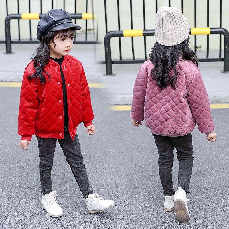 

Girls Coat 3-13 Years Old Children's Clothing Spring and Autumn Single-breasted Clothes O-Neck Long Sleeve Casual Coats 2 Colors, Pink
