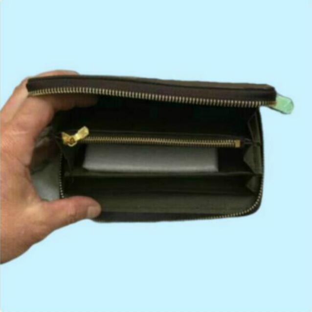 

New wallet High quality PU Leather Fashion men clutch famous clutch water ripple wallet man 1012, Brown grid