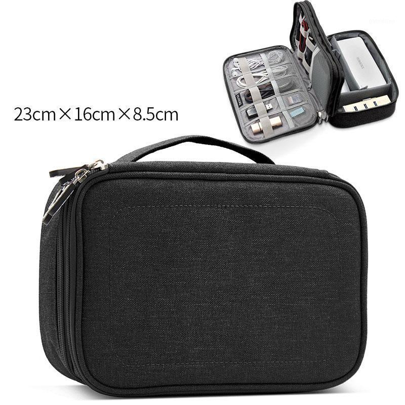 

Waterproof 2 Layer USB Cable Storage Bag Electronic Organizer Digital Gadget Case Travel Cellphone Charge Mobile Charger Holder1