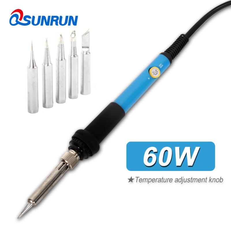 

110V/220V 60W Quick Disassembly Components, Adjustable Temperature Electric Iron Gun Welding Soldering Iron Tool With Tips