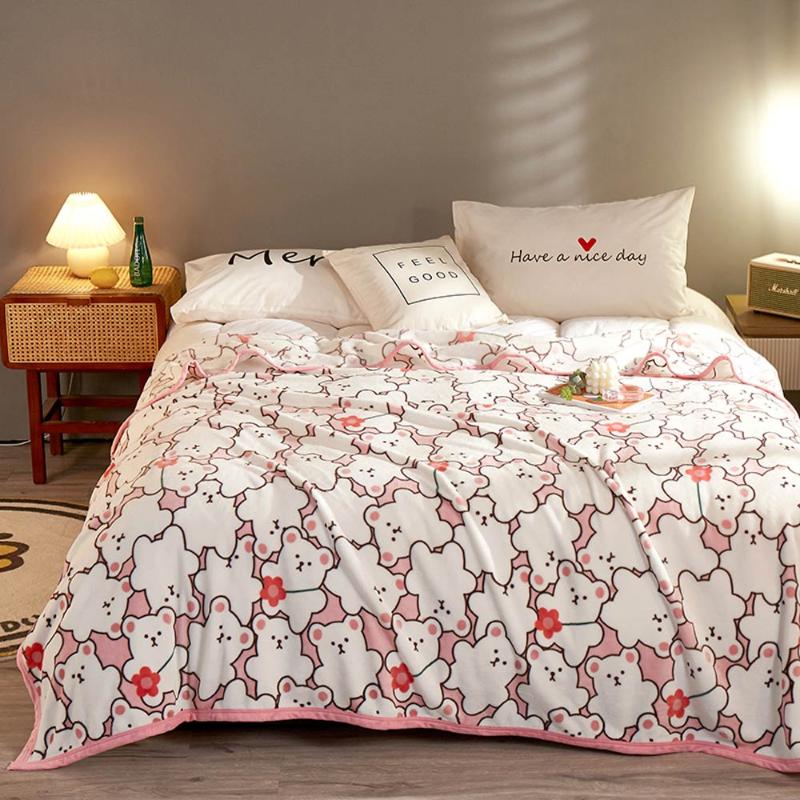 

Svetanya Cloud Fleece Blanket Sofa Bedding Throws Winter Warm Sheet