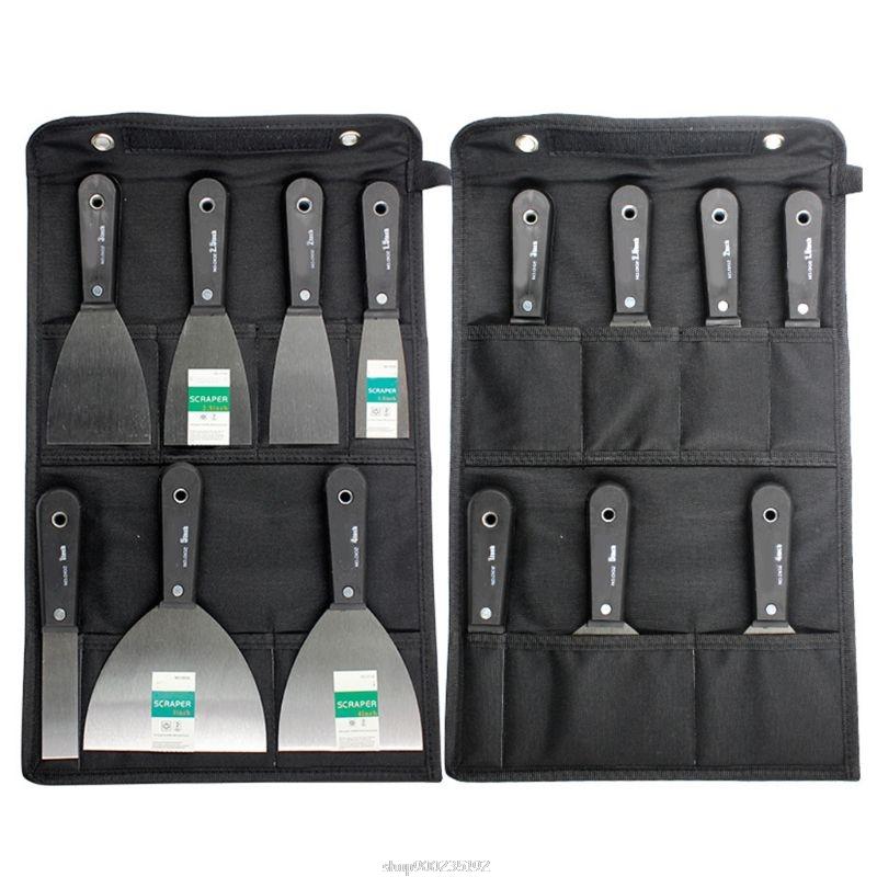 

7 Pcs Portable Drywall Scrapers Blade Putty Knife Wall Shovel Carbon Steel Anti-Slip Plastic Handle House Refurbishing S18 20