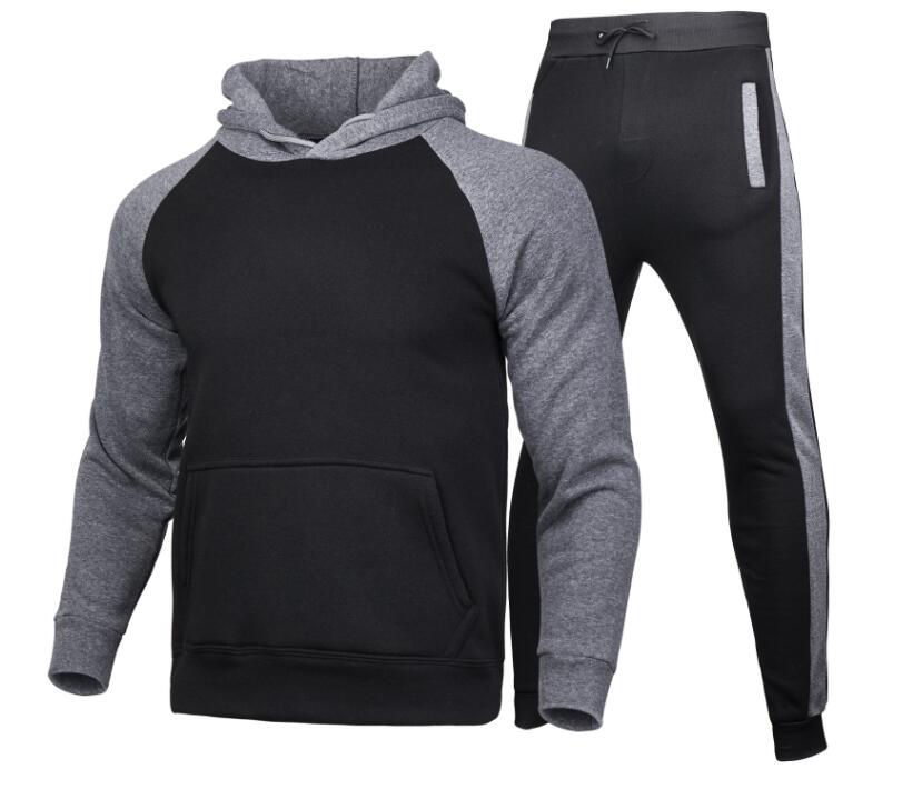 

man designers clothes 2020 mens winter Tracksuit Designers Hoodies pants 2 Piece Sets Outfit Suits High Quality flarge size jacket sweaters, Red