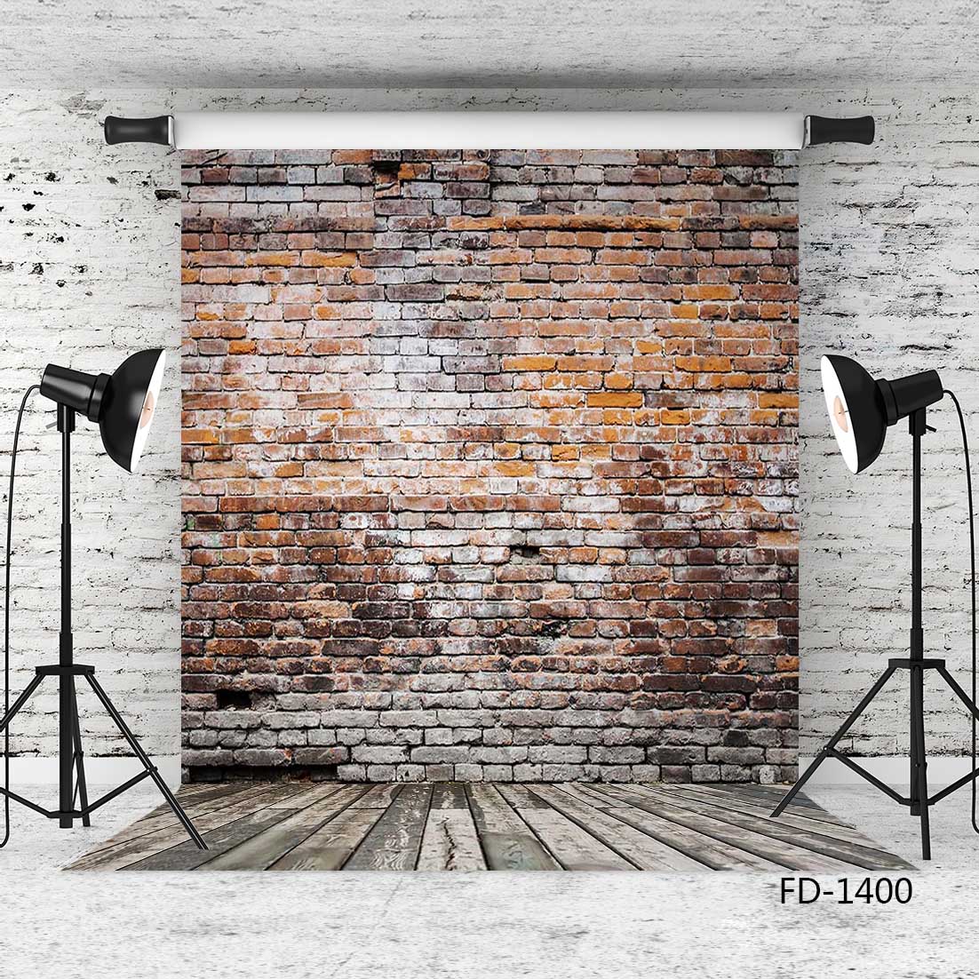 

Red brick wall Backgrounds for Pet Toy Photo Studio Baby Shower Newborn Children Photophone Photography Backdrops Wooden Floor