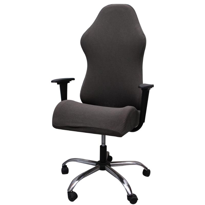 

Computer Seat Removable Dustproof Home Office Reusable Furniture Protector Gaming Chair Cover Polyester Soft Solid Stretch
