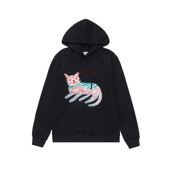 

2021 Men Women Designer Hoodies with Letter Printed Fashion Mens Womens Sweatshirt with Hooded Casual Streetwear Hoodie Clothing 2 Colors, Black