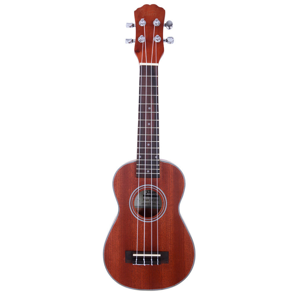 21 inch Exquisite Matte Soprano Ukulele with Rosewood Fingerboard Natural Color Glarry UK203-image-544858224