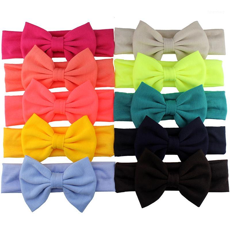 

Newborn Headband Cotton Solid Bow For Girl Ear Hairbands Turban Knot Headband Kids Accessoire Faixa Cabelo Para1