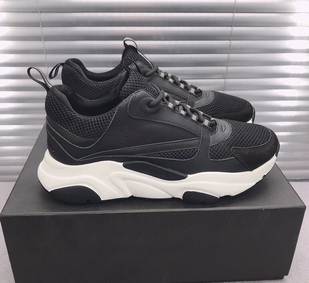 

Shoes B22 Black White Calfskin Luxury Shoes B22 Chaussures 3M Reflective Men Women Casual Shoes Luxury Outdoor Hommes Sneaker