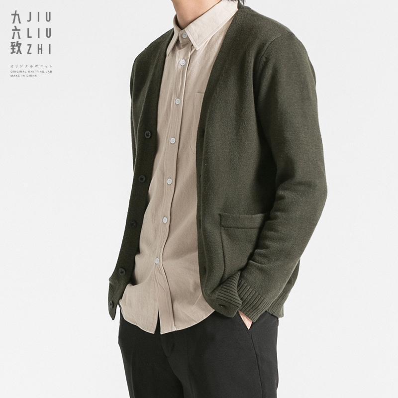 

Japanese Fashion Man Sweaters Casual Loose Winter Cardigan Knitted Long Sleeve Man Sweaters Pull Hiver Men's Clothing DB60MY1, Black