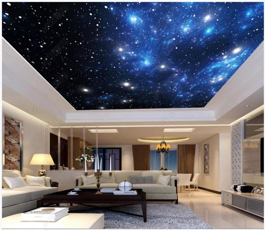 

Custom wallpapers 3d ceiling wallpaper for walls 3 d Fantasy universe starry sky zenith mural decorative painting wall papers, Silk material