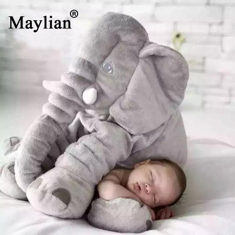 

Solid 40/60cm baby Plush Elephant Soft Appease Elephant Playmate Calm Doll Baby Toy Pillow Plush Toys Stuffed Doll p182