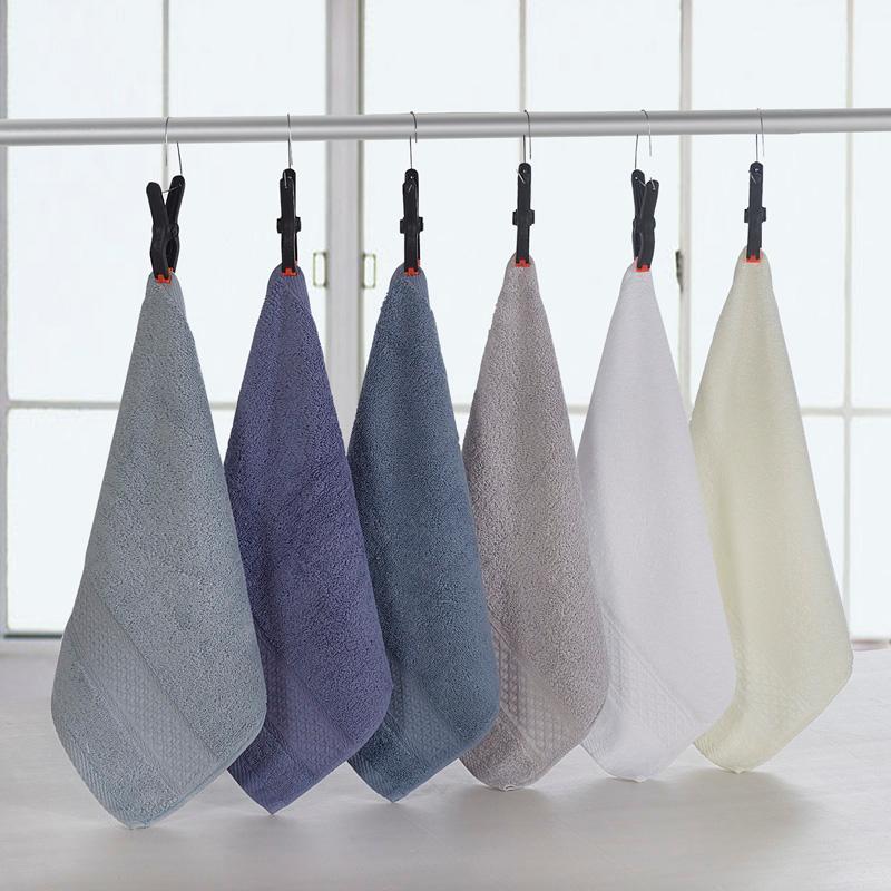 

33*33cm pure cotton solid color face Towel Fast Drying Travel Gym Camping Sports Soft handchief Thick towel, As pic
