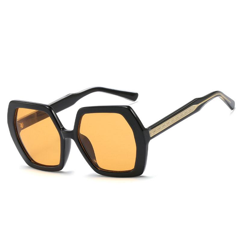 

Sunglasses Veshion Polygon Retro Built-in Metal Legs Men Women Fashion Shades UV400 Vintage Glasses