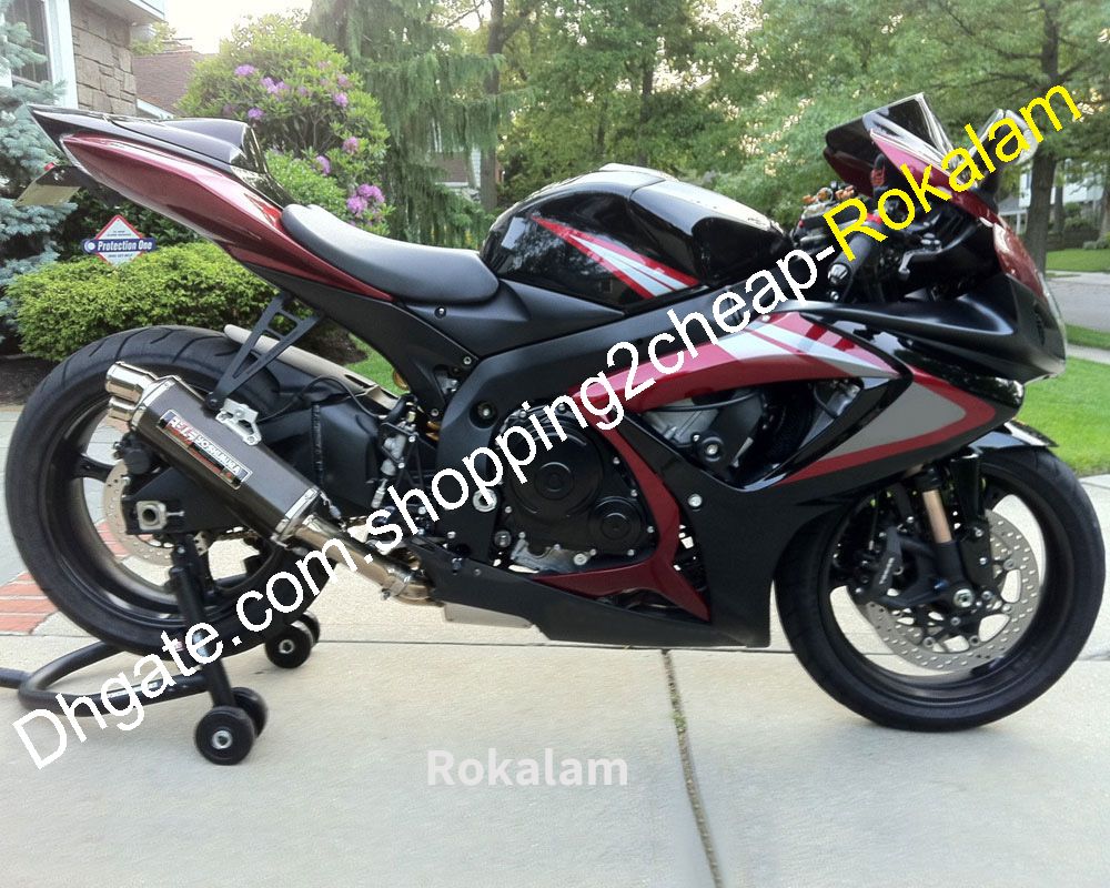 Personnaliser Moto Moto pour Suzuki 2006 2007 K6 GSX R GSXR GSX-R 600 750 GSXR600 GSXR750 Kit de carénage de mode (moulage par injection)
