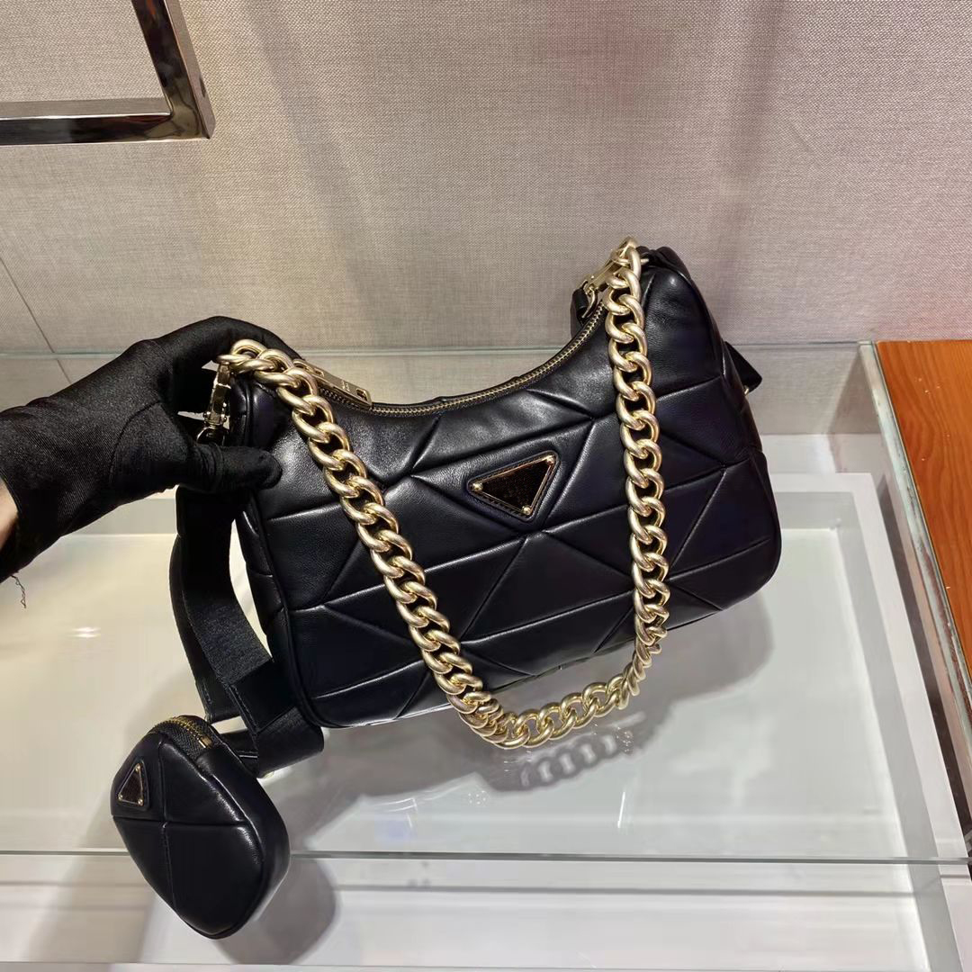 High Quality Fashion Classic bag Messenger Bag Sheepskin Women Luxury Shoulder Bags Thread Designer Handbag Leather Handbags Multi Pochette MM Bl