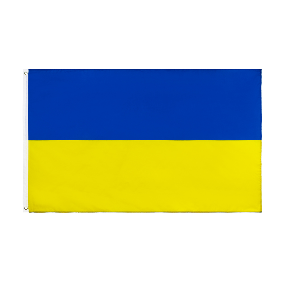 

Ukraine Flag For Decoration Direct Factory Price 100% Polyester 90*150cm Blue Yellow ua ukr