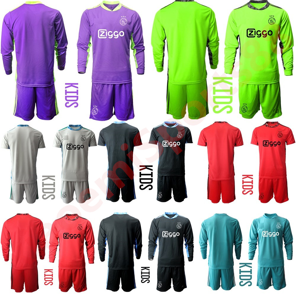 

New kids kit Long sleeves 2020 2021 soccer jersey 24 Andre ONANA 33 KOTARSKI child Goalkeeper youth gk 20 21 Football Shirt, Black