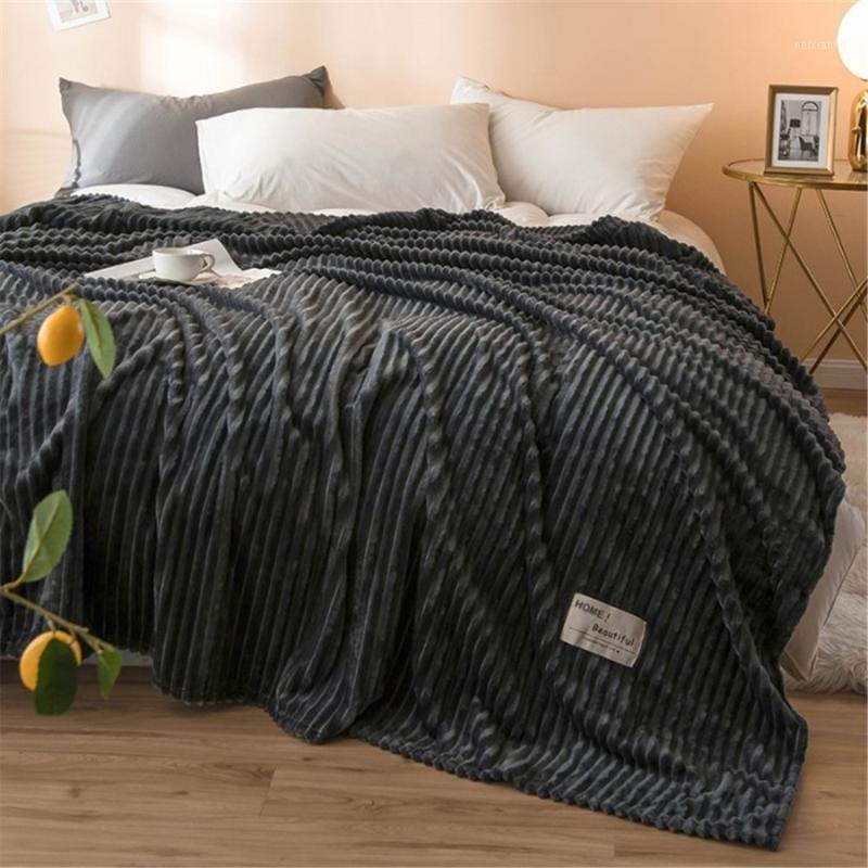 

Milk Velvet Blanket The New Magic Velvet Warm Blanket Single Layer Bed Cover Warm Sofa Throws Winter-100*120CM1