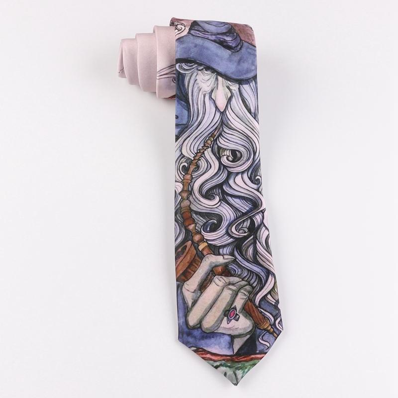 

Tie 7CM printing tie funny fun male and female students graduation gift1